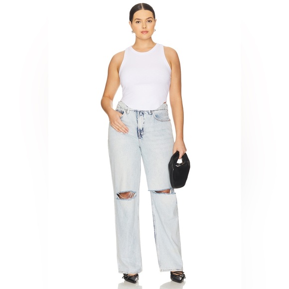 Good American Distressed Good 90’s Relaxed Jeans size 15 EUC - Picture 8 of 16